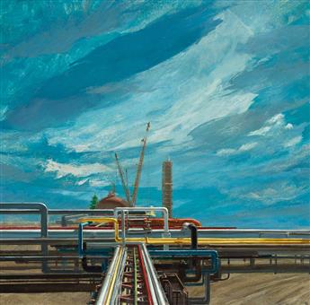 STANLEY MELTZOFF (1917-2006) Untitled (pipelines).